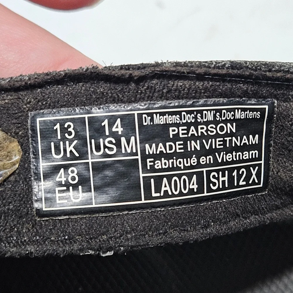 Dr. Martens Pearson Sandals Mens 14 Black Utility Strap Buckle AirWair
